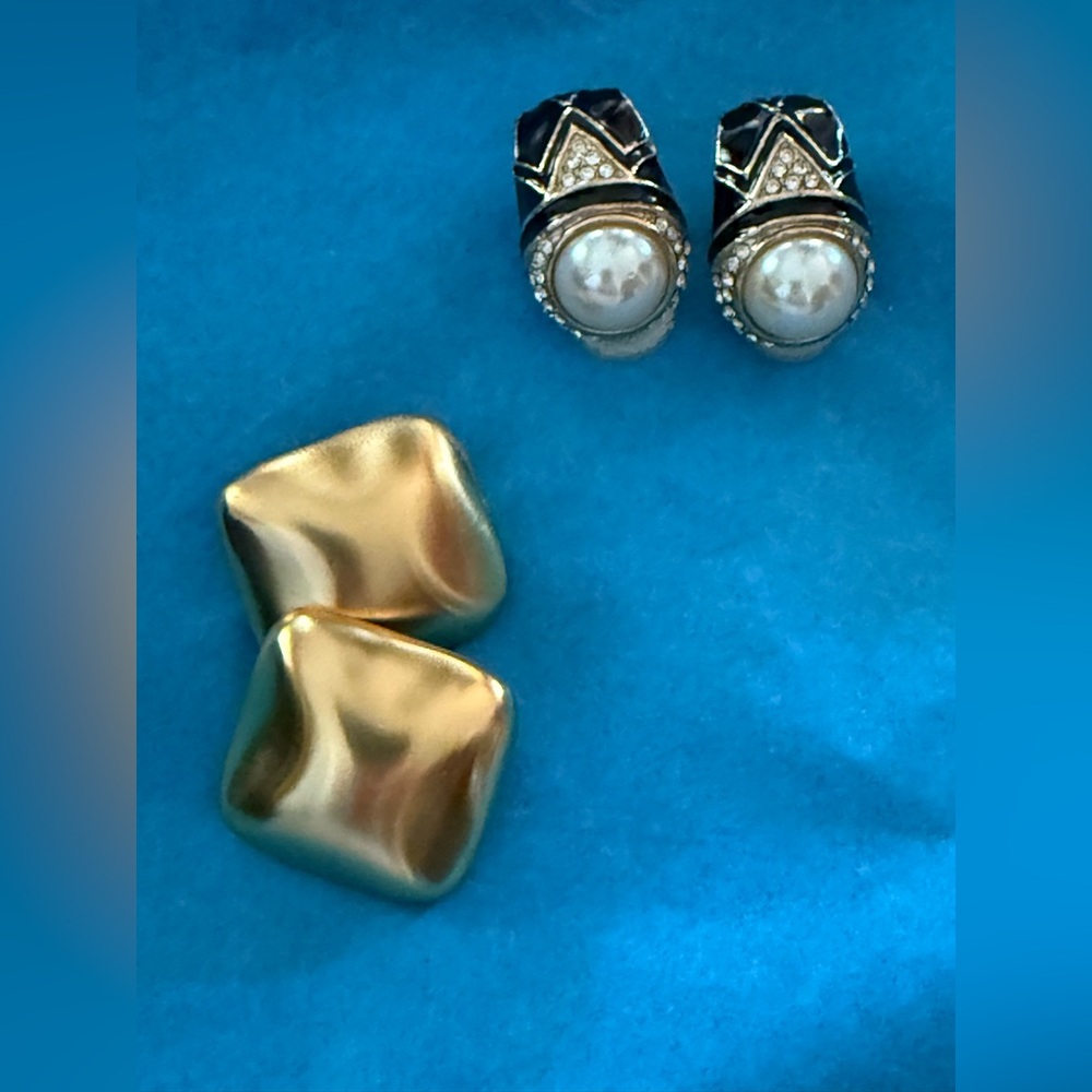 Two Pair Clip on earrings